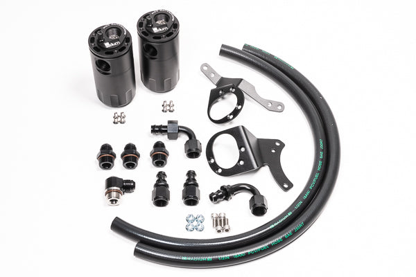 Radium Dual Catch Can Kit, 15-17 Ford Mustang GT, Fluid Lock - Revzone