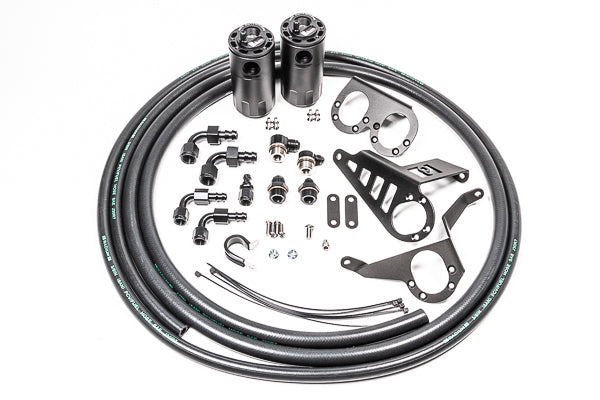 Radium Dual Fluid Lock Catch Can Kit - Toyota Supra A80 93-02 - Revzone