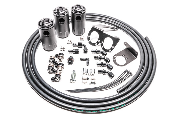 Radium Triple Catch Can Kit, Nissan R35 GT-R, Fluid Lock - Revzone