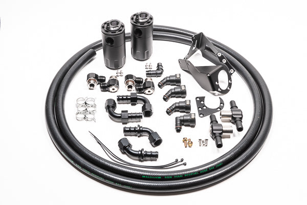 Radium Dual PCV/CCV Fluid Lock Catch Can Kit - Nissan Skyline GT-R R32 - Revzone