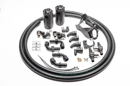 Radium Dual PCV/CCV Fluid Lock Catch Can Kit - Nissan Skyline GT-R R32