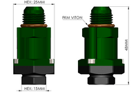 Radium Fuel Pump Adapter For Walbro F90000267 / F90000274 Pumps Only - Revzone