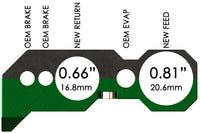 Radium Fuel Brake Line Retainer Kit - Nissan Silvia S13, S14, S15/Skyline R32, R33, R34 - Revzone