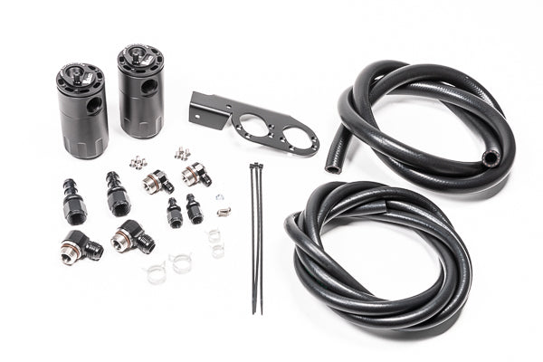 Radium Dual Fluid Lock Catch Can Kit, Nissan 350Z Z33 / Skyline V35 / Infiniti G35 - Revzone
