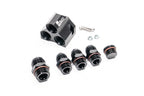 Radium Distribution Block 3 x 10AN ORB to 1 x 12AN ORB w/Fittings - Revzone