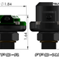 Radium V2 FPD-R Fuel Pulse Dampener - 8AN ORB