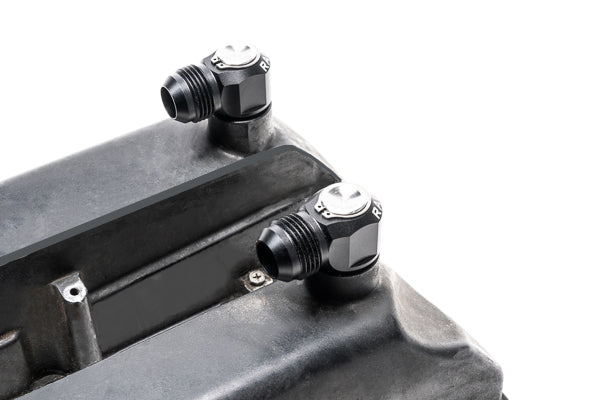 Radium 12AN Male Press-In Valve Cover Fittings - Nissan RB26DETT - Revzone