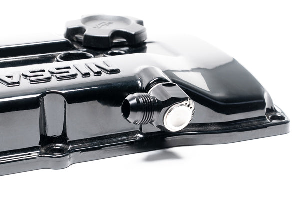 Radium 10AN Male Press-In Valve Cover Fitting, Nissan KA24DE S13 / S14 (Intake Side) - Revzone