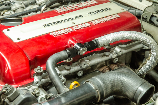 Radium 10AN Male Press-Fit Fitting - Nissan S13 SR20DET Exhaust - Revzone