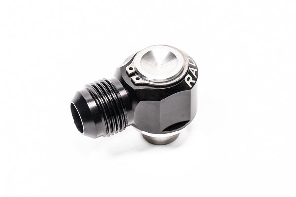 Radium 10AN Male Press-In Valve Cover Fitting, Nissan SR20DET S14 / S15 (Exhaust Side) - Revzone