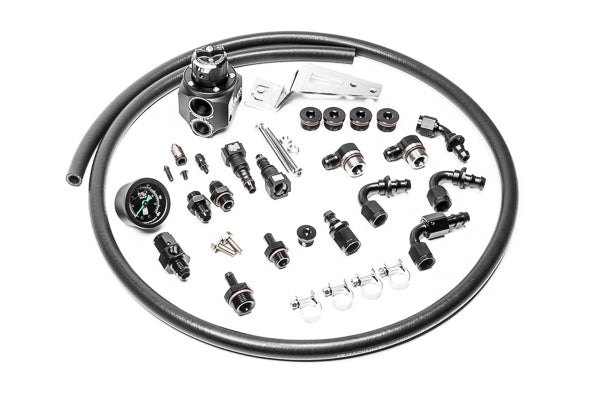Radium Parallel Fuel Rail Plumbing Kit w/DMR RA Regulator - Subaru WRX 08-14/STI 08-21/FXT SH/LGT 07-14 (EJ20/EJ25) - Revzone