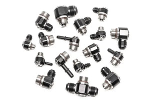 Radium V2 AN ORB to SAE Male EFI Quick Connect Low Profile Swivel Banjo Fitting