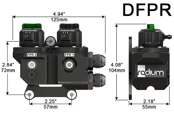 Radium DFPR, Dual Fuel Pressure Regulator - Revzone