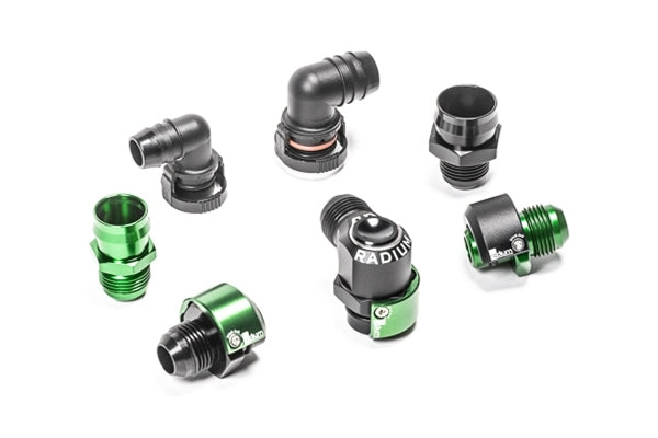 Radium SAE Female EFI Quick Connect to AN Male Low Profile Fitting - Revzone