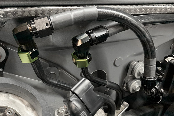 Radium SAE Female EFI Quick Connect to AN Male Low Profile Fitting - Revzone