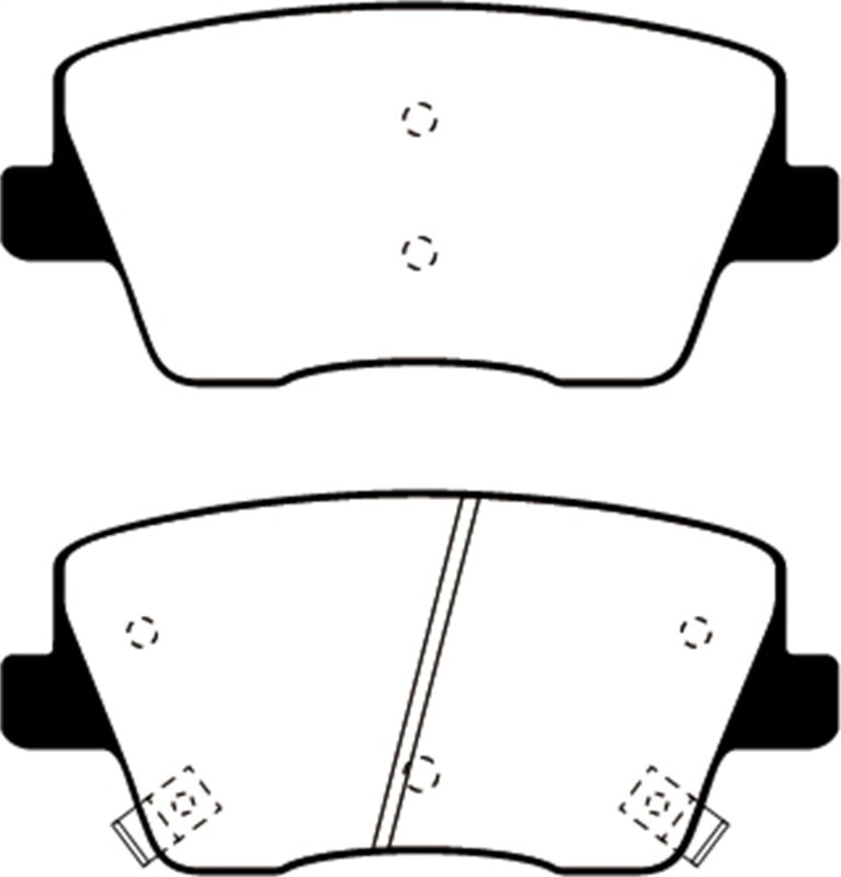 EBC 2019+ Hyundai Veloster Turbo N (2nd Gen) 2.0L Ultimax Rear Brake Pads - UD2212
