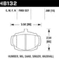 Hawk 62-81 MG MGB Front ER-1 Brake Pads - HB132D.580