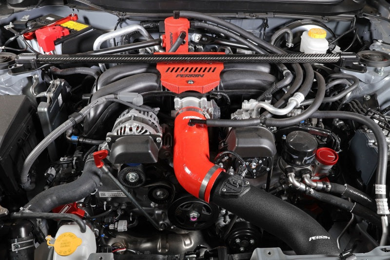 PERRIN 22-25 Subaru BRZ / Toyota GR86 Inlet Hose - Red - PSP-INT-432RD