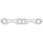 Cometic Chevy Gen1 Small Block V8 .043in Copper Exhaust Mani Gskt Set-1.480in x 1.450in Square Ports - C15190C