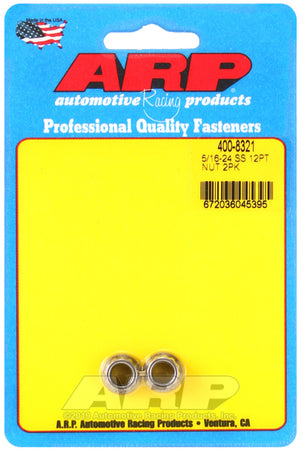 ARP 5/16 x 24 SS 12pt Nut Kit - 400-8321