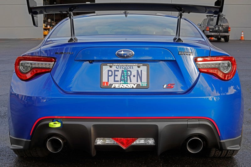 PERRIN 13-25 Subaru BRZ / 13-20 Scion FRS & Toyota 86 / 22-25 GR86 Tow Hook Kit (Rear) - Neon Yellow - PSP-BDY-255NY