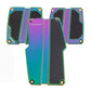 NRG Brushed Aluminum Sport Pedal M/T - Neochrome w/Black Carbon - PDL-100MC