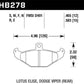 Hawk HPS Street Brake Pads - HB278F.465