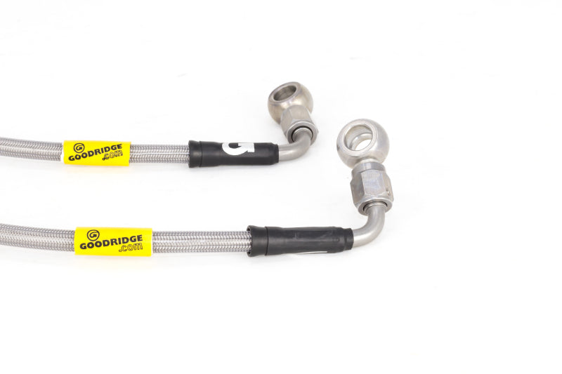 Goodridge 17-18 Honda Civic (Base/LX/EX) Stainless Steel Brake Line Kit - 20042