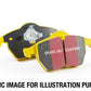 EBC 08-16 Mitsubishi Lancer Evo 10 2.0 Turbo (1 piece rotor) Yellowstuff Rear Brake Pads - DP41985R