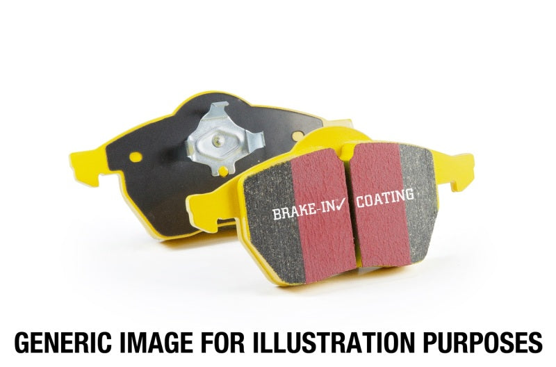 EBC 08-16 Mitsubishi Lancer Evo 10 2.0 Turbo (1 piece rotor) Yellowstuff Rear Brake Pads - DP41985R