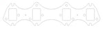 Cometic Ford Gen-1 FE V8 .030in MLS Exhaust Manifold Gasket Set - 1.560in x 2.310in Rectangle Port - C5922-030