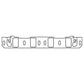Cometic Ford 302/351W V8 Intake Manifold Gasket .060in Fiber 1.400in X 2.250in Port 20 Pack - CP15649