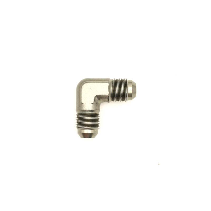DeatschWerks 6AN Male Flare To 6AN Male Flare 90-Degree Coupler Fitting - 6-02-0207