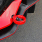 PERRIN 17-21 Honda Civic Si/Type R/Touring/Hatchback Tow Hook Kit Rear - Red - PHP-BDY-251RD