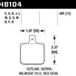 Hawk Sierra/Outlaw/Wilwood HP+ Street Brake Pads - HB104N.485