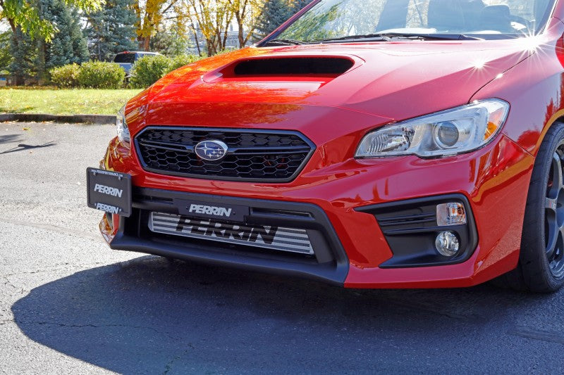 PERRIN 18-21 Subaru WRX/STI (w/FMIC ONLY) License Plate Relocation Kit - PSP-BDY-205F