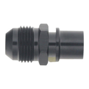 DeatschWerks 8AN Male Flare to Toyota Module Quick Connect - Anodized Matte Black - 6-02-0128-B