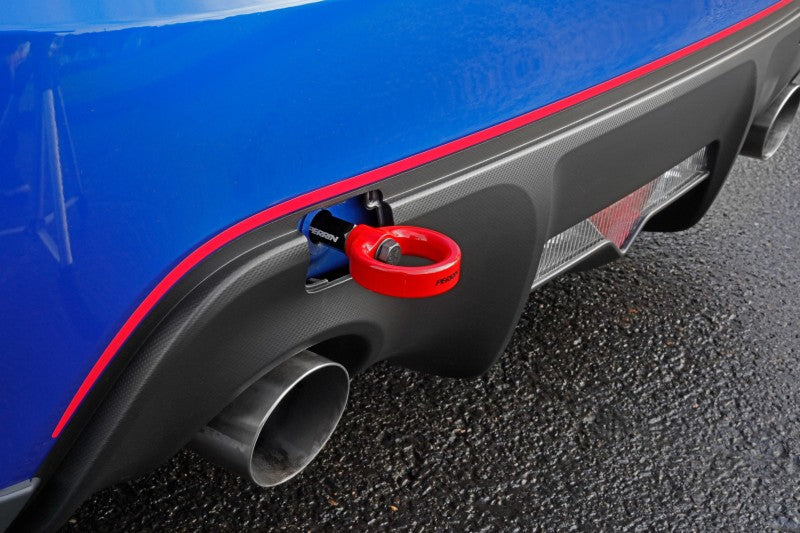 PERRIN 13-25 Subaru BRZ / 13-20 Scion FRS & Toyota 86 / 22-25 GR86 Tow Hook Kit (Rear) - Red - PSP-BDY-255RD