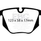 EBC 01-07 BMW M3 3.2 (E46) Ultimax2 Rear Brake Pads - UD683