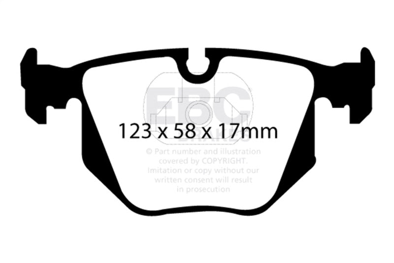 EBC 01-07 BMW M3 3.2 (E46) Ultimax2 Rear Brake Pads - UD683