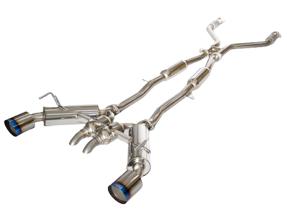 HKS Full Dual Muffler Catback Exhaust System - Nissan 400Z RZ34 VR30DDT - Revzone