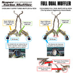 HKS Full Dual Muffler Catback Exhaust System - Nissan 400Z RZ34 VR30DDT - Revzone