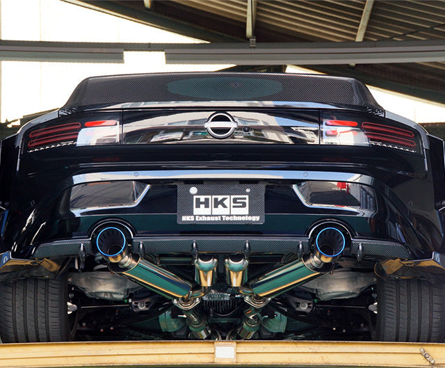 HKS Super Turbo Muffler Catback Exhaust System - Nissan 400Z RZ34 VR30DDT - Revzone