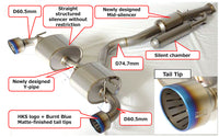 HKS Super Turbo Muffler Ti Exhaust - Toyota Yaris GR XPA16R - Revzone