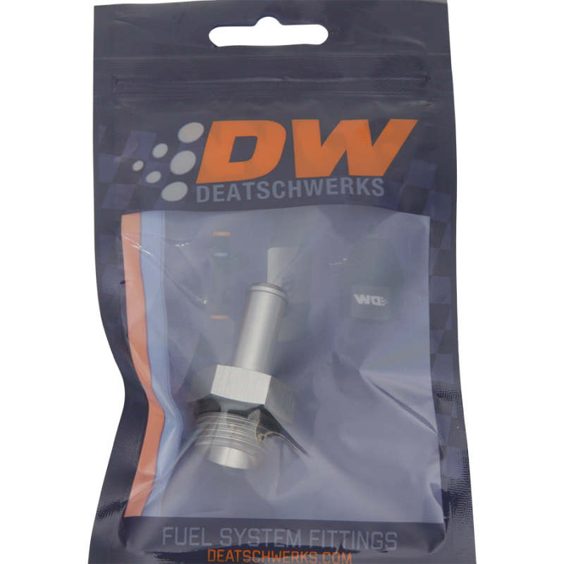 DeatschWerks 8AN ORB Male to 3/8in Barb Fitting (Single Barb - Incl O-Ring) - 6-02-0509