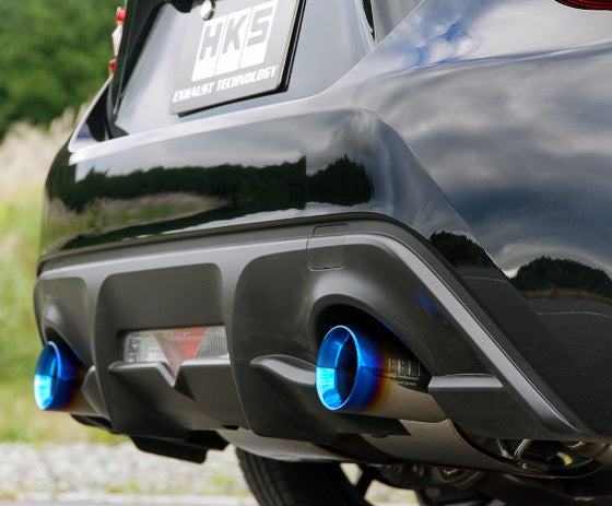 HKS Legamax Sports w/ Blue Ti tips Catback Exhaust - suits Toyota 86 ZN6 FA20 12/04+