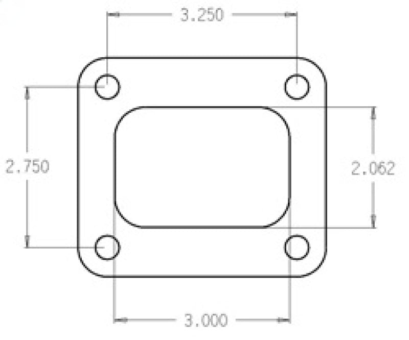 Cometic Turbo FLG T4 Garrett Exh Inlet .010in Exhaust Gasket - C4516