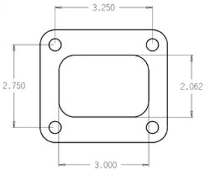 Cometic Turbo FLG T4 Garrett Exh Inlet .010in Exhaust Gasket - C4516