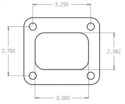 Cometic Turbo FLG T4 Garrett Exh Inlet .010in Exhaust Gasket - C4516