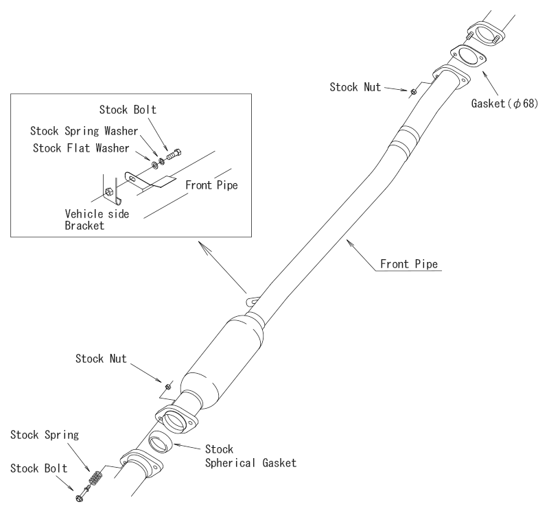 HKS Front Pipe w/High Flow Cat - Subaru BRZ ZD8/Toyota GR86 22+ - Revzone